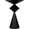 Noir Zasa Side Table, Black Steel, 18"