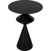 Noir Zasa Side Table, Black Steel, 18"