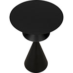 Noir Zasa Side Table, Black Steel, 18"