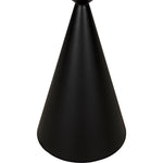 Noir Zasa Side Table, Black Steel, 18"