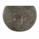 Noir Furniture Chiara Side Table, Brown Marble, 12" D x 12" W