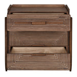 Noir Savino Side Table - Walnut, 18"