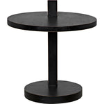 Noir Reed Side Table - Mahogany, 22"