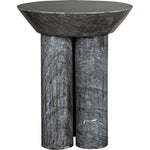 Noir Nox Side Table, B - Marble, 18"