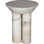 Noir Nox Side Table - Marble, 18"