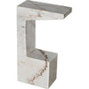 Noir Aero Side Table - Marble, 8"