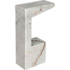 Noir Aero Side Table - Marble, 8"