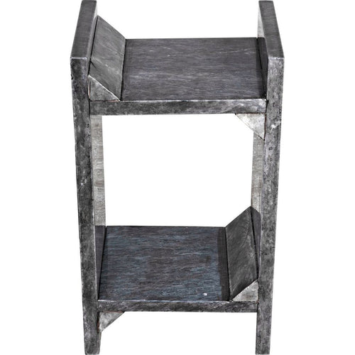 Noir Easton Side Table, B - Marble, 10"