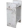 Noir Easton Side Table - Marble, 10"