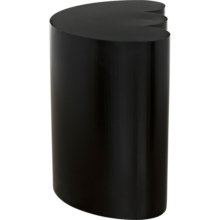 Noir Bast Side Table - Industrial Steel, 16"