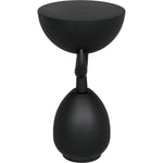Noir Africa Side Table, Metal - Industrial Steel, 14"
