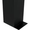 Noir Brienne Side Table, Metal - Industrial Steel, 13"