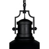 Noir Metal Marine Fixture Pendant, Black Steel