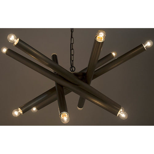 Primary vendor image of Noir Lex Chandelier, Metal w/ Antique Silver Finish