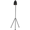 Noir Asti Floor Lamp, Black Steel