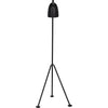 Noir Asti Floor Lamp, Black Steel