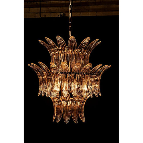 Noir King Chandelier - Metal & Glass