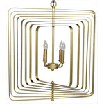 Noir Dimaclema Chandelier, Small, Metal w/ Brass Finish