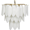 Noir Lotus Chandelier - Glass & Metal