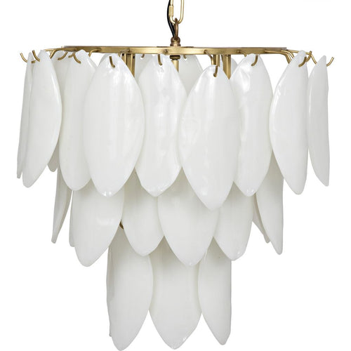 Noir Lotus Chandelier - Glass & Metal