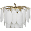 Noir Lotus Chandelier - Glass & Metal