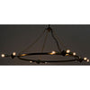 Noir Sasha Chandelier, Metal w/ Brass Finish