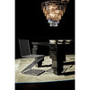 Noir Carnegie Chandelier, Large, Black Steel - Metal & Glass