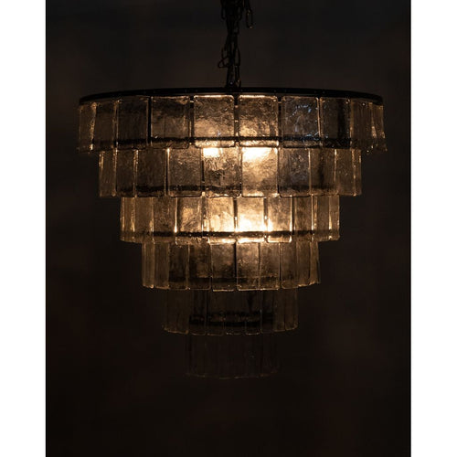 Primary vendor image of Noir Carnegie Chandelier, Large, Black Steel - Metal & Glass