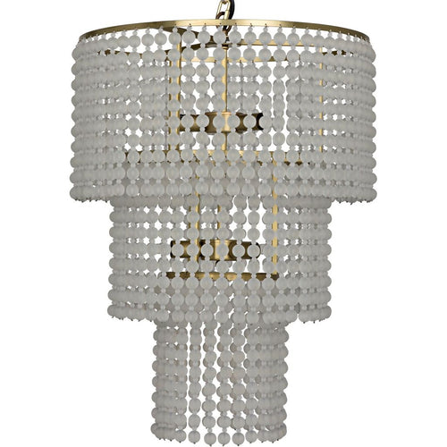 Primary vendor image of Noir Fatima Chandelier, Antique Brass - Metal & Glass