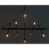 Noir Sperato Chandelier, Antique Brass - Metal