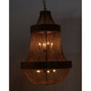 Noir Pavilion Chandelier, Metal w/ Brass Finish