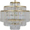 Noir Quintus Chandelier, Metal w/ Brass Finish