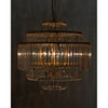 Noir Quintus Chandelier, Metal w/ Brass Finish