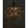 Noir Satellite Chandelier, Black Steel