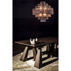 Noir Satellite Chandelier, Black Steel