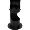 Noir Columna Floor Lamp, Black Steel