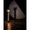 Noir Lucis Floor Lamp, Black Steel