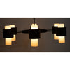 Noir Socrates Chandelier, Steel w/ Black Finish