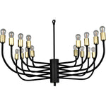 Noir Claude Chandelier - Industrial Steel