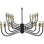 Noir Claude Chandelier - Industrial Steel