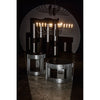 Noir Claude Chandelier - Industrial Steel