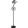 Noir Gibson Floor Lamp, Black Steel