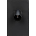 Noir Topo Lamp, Black Steel, 17.5"