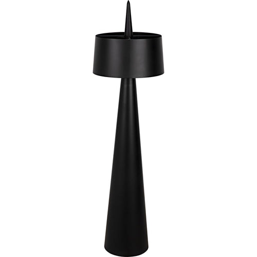 Noir Moray Floor Lamp, Black Steel