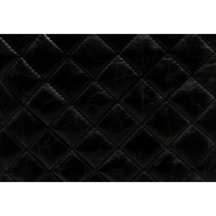 Noir 0045 Dining Arm Chair, Vintage Black Leather, 22" W