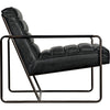 Noir Demeter Chair, Metal & Leather, 25" W