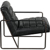 Noir Demeter Chair, Metal & Leather, 25" W