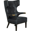 Noir Heracles Chair, Leather, 31" W