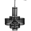 Noir Ghost Chandelier - Industrial Steel