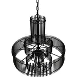 Noir Ghost Chandelier - Industrial Steel